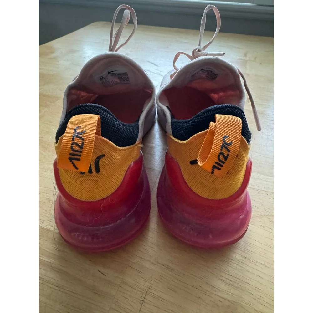 Nike Air Max 270 Pink Orange Gradient Womens Shoes‎ Size 7.5
